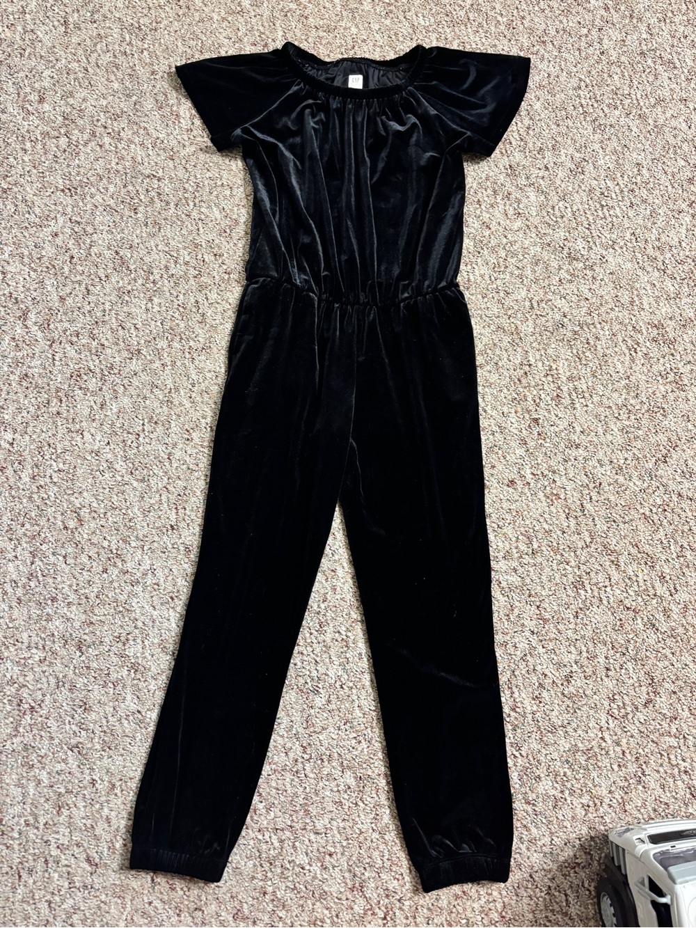 Gap kids XL 14-16 Black Velvet Jumpsuit